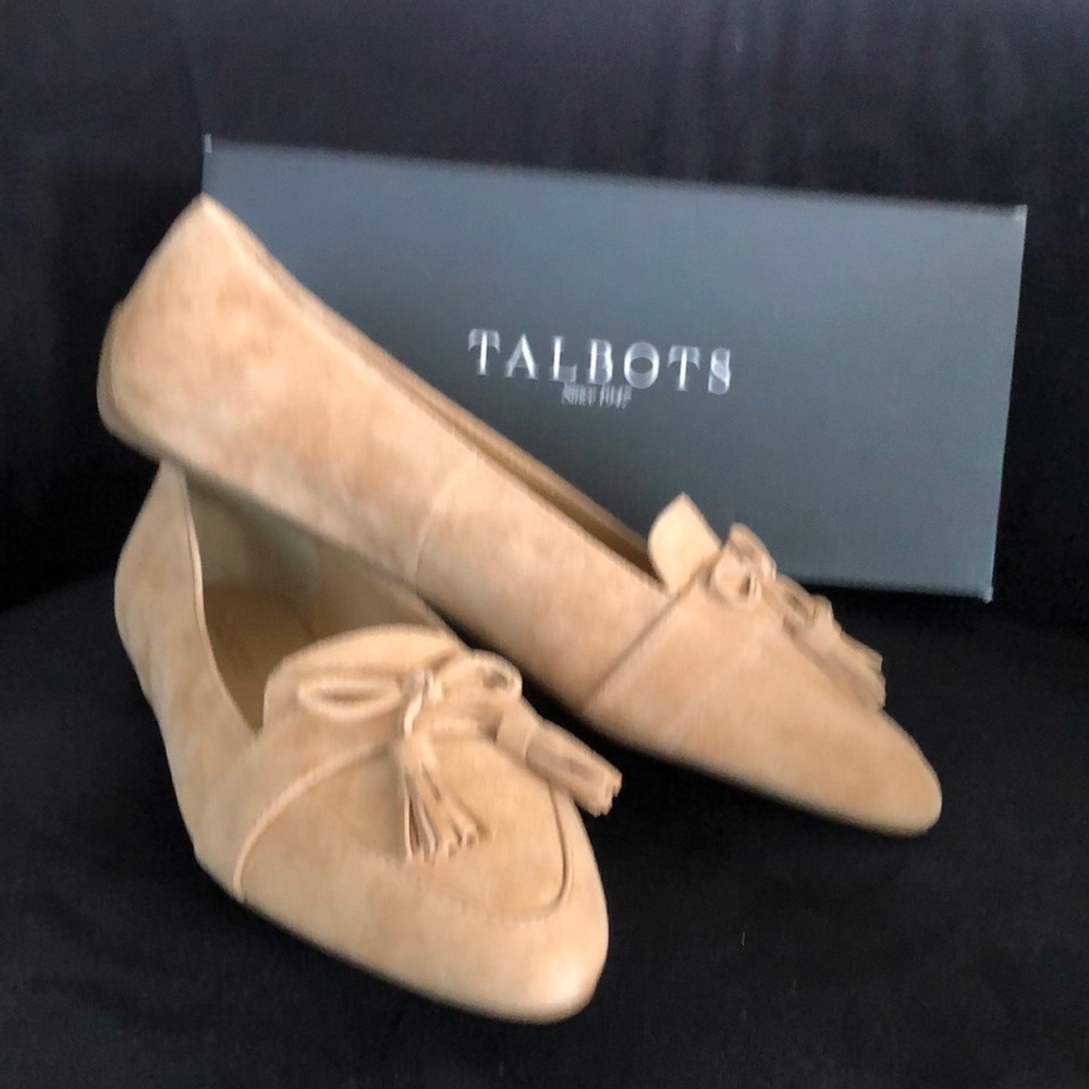Talbots Light Toffee Francesca Bow Tie Shoes